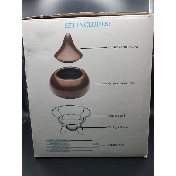 Kitchen Hersheys Kisses Red Candy Chocolate Dessert Fondue Set